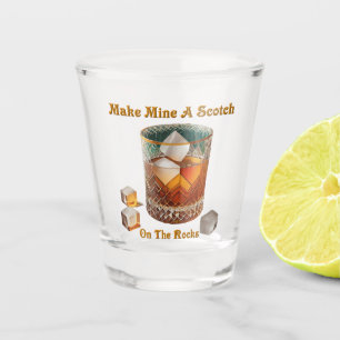 Copo De Shot Hora Do Cocktail Faz Do Mim Um Scotch Nas Rochas