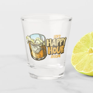 Copo De Shot hora feliz do uísque engraçado