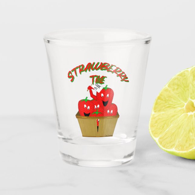 Copo De Shot Horário de Morango! (Frente)