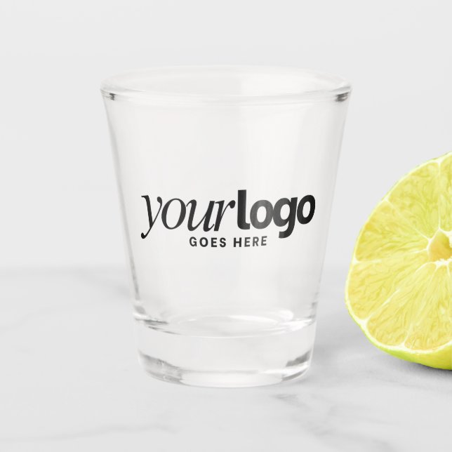 Copo De Shot Horizontal Logo Promotional Business Giveaway (Frente)