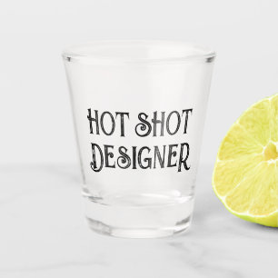 Copo De Shot Hot Shot Designer Vidro De Presente Engraçado