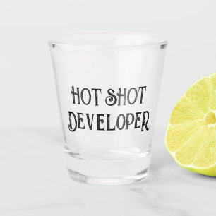 Copo De Shot Hot Shot Developer Vidro De Presente Engraçado