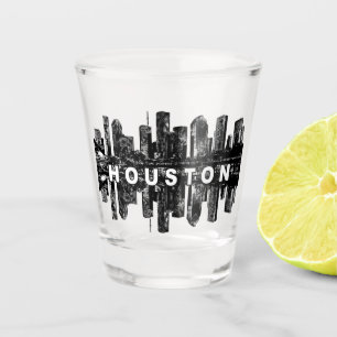 Copo De Shot Houston Texas a tinta preta