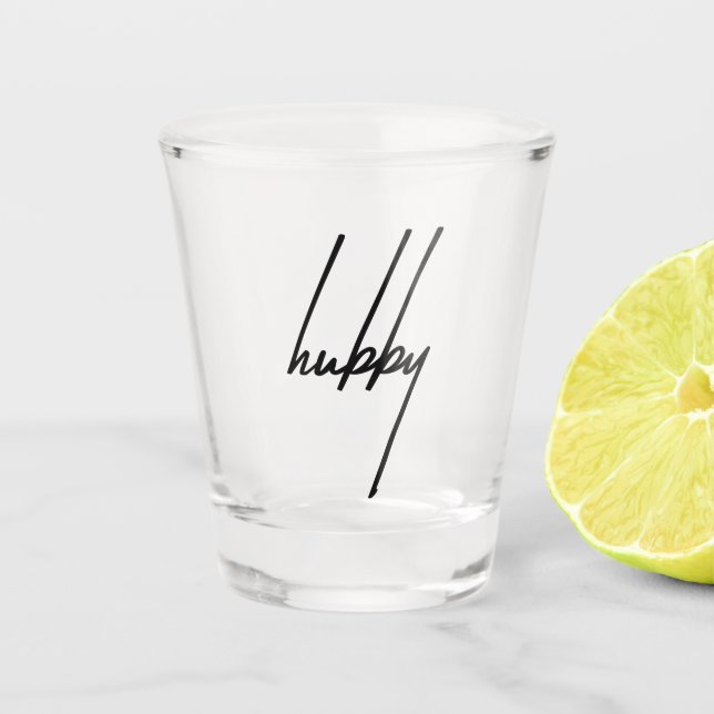 Copo De Shot Hubby Shot Glass para marido ou grupo (Frente)