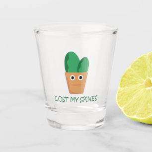 Copo De Shot Humor ilustrativo de desenho de personagem de cact