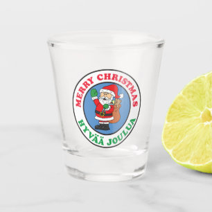 Copo De Shot Hyvaa Joulua Papais noeis de Natal Finlandeses
