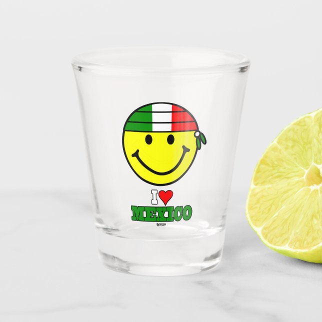 COPO DE SHOT I LOVE MEXICO SHOT GLASS  (Frente)