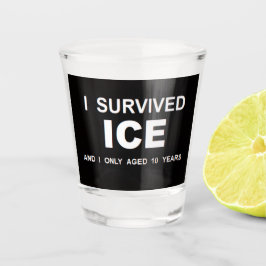 Copo De Shot I Survived ICE Shot glass