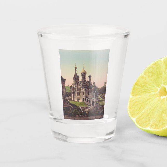 Copo De Shot Igreja Ortodoxa Russa em Moscou (Frente)