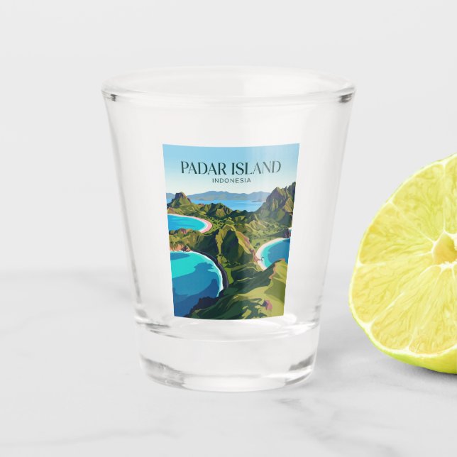 Copo De Shot Ilha Padar Indonésia (Frente)