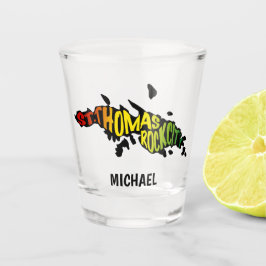 Copo De Shot Ilhas Virgens Thomas "Rock City"