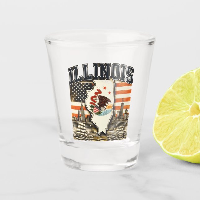 Copo De Shot Illinois (Frente)