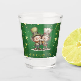 Copo De Shot Ilustração Alegre da Festa do Dia de São Patrício