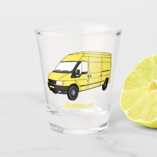 Copo De Shot Ilustração de carrinha de entrega