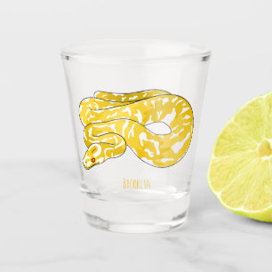 Copo De Shot Ilustração de cobra de pitão birmanês