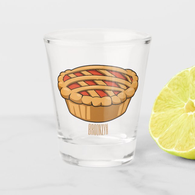 Copo De Shot Ilustração de desenho animado (Frente)