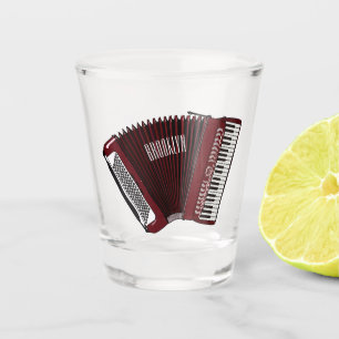 Copo De Shot Ilustração de desenho animado de Accordion