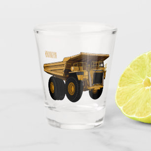 Copo De Shot Ilustração de desenho animado de caminhão Haul