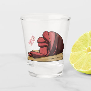 Copo De Shot Ilustração de desenho animado de Ham