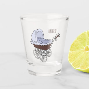 Copo De Shot Ilustração de desenho animado do stroller