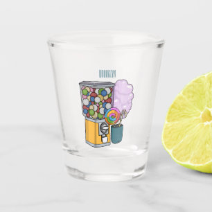 Copo De Shot Ilustração de desenho animado doce
