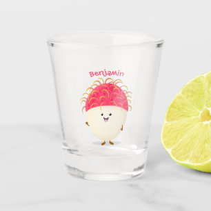 Copo De Shot Ilustração de desenho animado rosa-claro