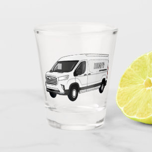 Copo De Shot Ilustração de desenho de carrinha de entrega