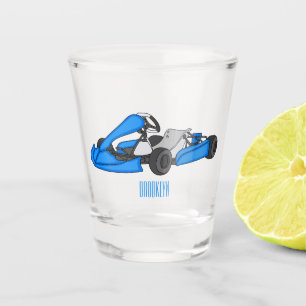 Copo De Shot Ilustração de desenho de corrida de Kart