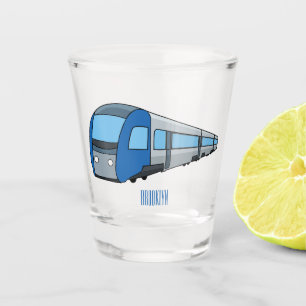 Copo De Shot Ilustração de desenho do comboio elétrico