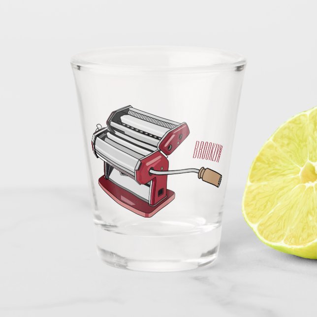 Copo De Shot Ilustração de desenho do fabricante de massas (Frente)