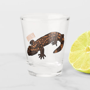 Copo De Shot Ilustração de desenho do monstro de Gila