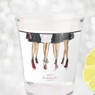 Copo De Shot Ilustração de Moda Bachelorette Nova Iorque