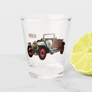 Copo De Shot Ilustração do desenho animado Classic car 1920