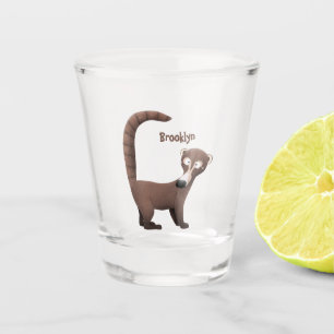 Copo De Shot Imagem curiosa e engraçada de desenho animado de c