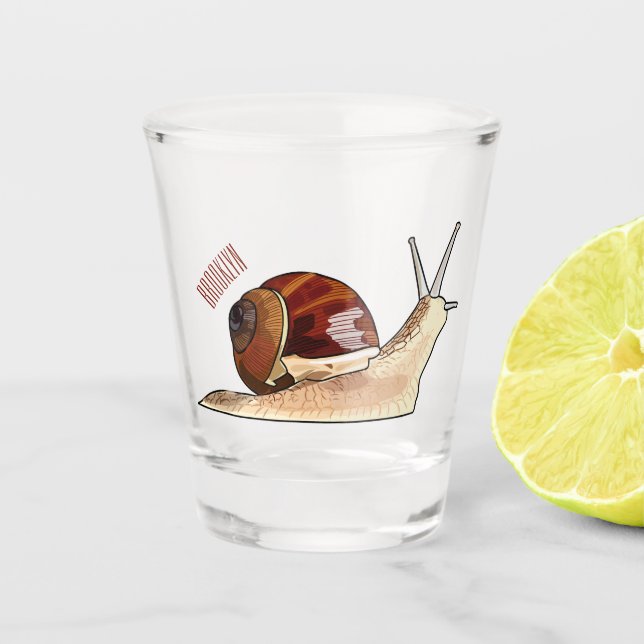 Copo De Shot Imagem de desenho em caracol (Frente)