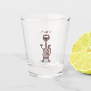 Copo De Shot Imagem engraçada de desenho animado