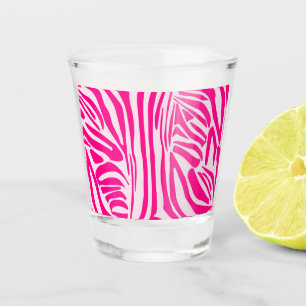 Copo De Shot Impressão zebra rosa