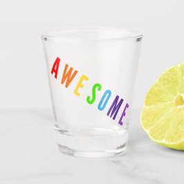 COPO DE SHOT IMPRESSIONANTE TEXTO FELIZ DE COR DA CAIXA DE CHUM