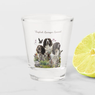 Copo De Shot Inglês Springer Spaniels, Arte
