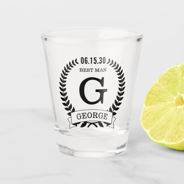 Copo De Shot Iniciais do Melhor Homem (Frente)