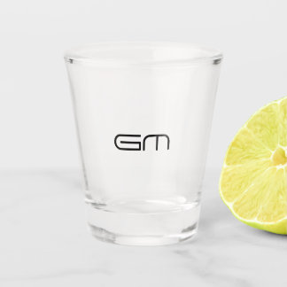 Copo De Shot Iniciais pessoais elegantes personalizáveis