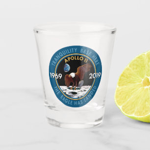 Copo De Shot Insígnias do remendo da missão do aniversário d