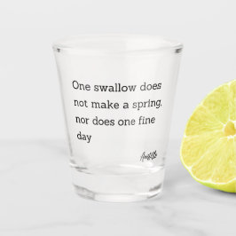 Copo De Shot Inspiração Cotação Aristóteles Swallow