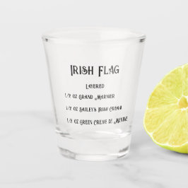 Copo De Shot Irish Flag Novelty Shot Glass