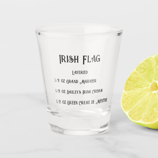 Copo De Shot Irish Flag Novelty Shot Glass (Frente)