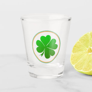 Copo De Shot Irish Flag, Shamrock, partido da Irlanda, Rua Patr