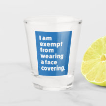 Isento de Vestir uma cobertura de rosto