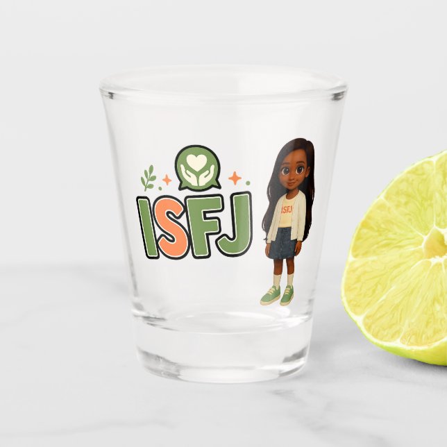 Copo De Shot ISFJ — A Guardiã da Harmonia (Frente)