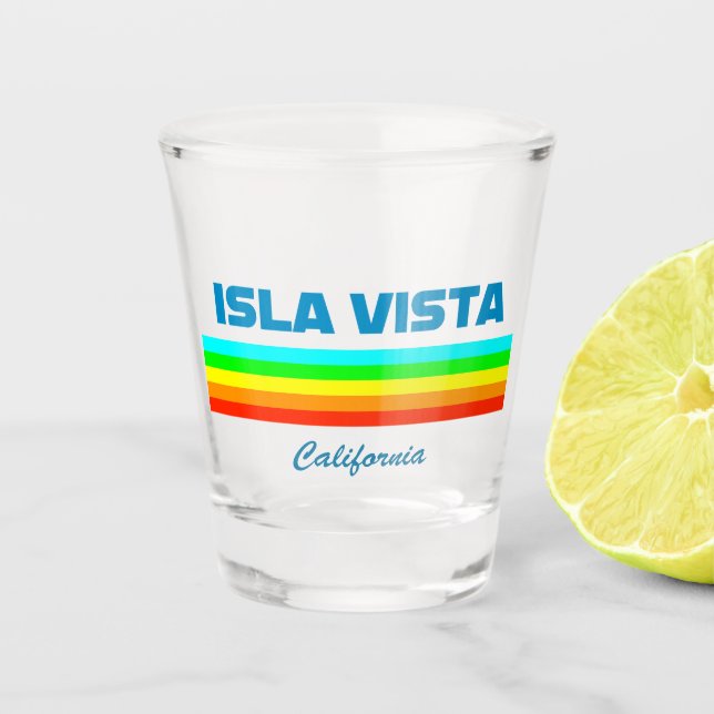 Copo De Shot Isla Vista California Shot Glass. (Frente)