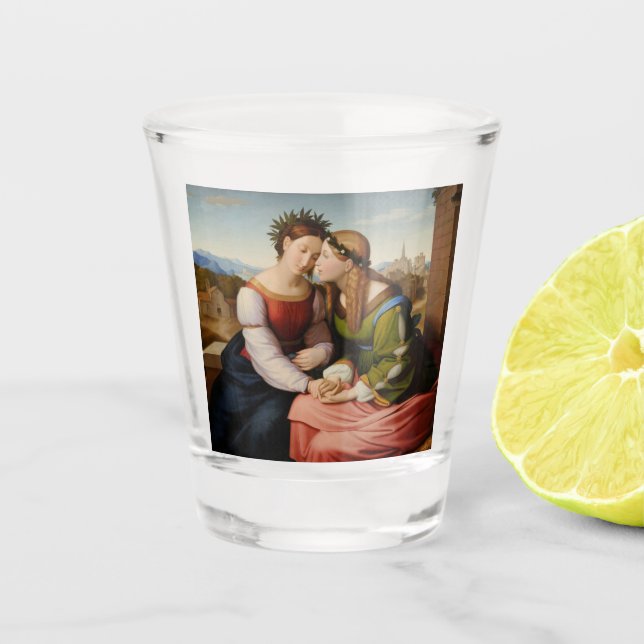 Copo De Shot Itália e Alemanha (Itália e Alemanha como Irmãs) (Frente)